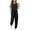 Black, variant on Arshiner Girls' Casual Sets Short Sleeve T-Shirt Top and Sweatpants with Pockets