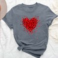 thumbnail image 4 of Mareep Blouse pour Femmes S-3TG T-shirt Imprimé Amoureux Col Rond Manches Courtes Cadeau de la Saint-Valentin, 4 of 7
