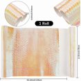 thumbnail image 2 of Tela de vinilo brillante espejada de 53 x 11,8 pulgadas, láminas de cuero sintético con relieve de piel de serpiente dorada, rollos de cuero holográfico con textura de serpiente, 2 of 9