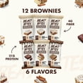 thumbnail image 2 of Beast Bites - Protein Infused Brownies - 21g Protein + 4g Fiber Per Brownie - Soft, Chewy & Delicious - Low Sugar - Made in The USA - Variety Pack - 6 Flavors, 2 Each Per Pack - 12 Brownies Total, 2 of 5