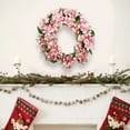 thumbnail image 7 of Luxcidy Artificial Flower Wreath, Spring Summer Wreath for Front Door, Artificial Peony Flower Wreath, for Home Front Door Christmas Wedding Party Decoration, 7 of 7