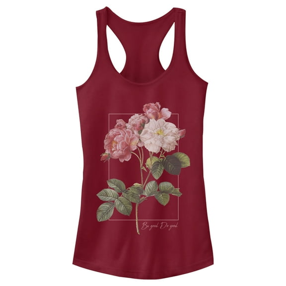 Junior's Lost Gods Be Good Do Good  Racerback Tank Top Scarlet 2X Large