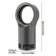 thumbnail image 3 of HaoXun Mini Leafless Bladeless Heater - Desktop Electric Warmer with Variable Speed Control, 2 Temperature Settings and Overheat Protection for Home Office Use, 3 of 3