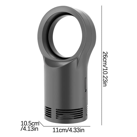 Upgraded Leafless Fan Home Desktop Bladeless Heaters Space Warmer Fan Safe Quiet Personal Heater For Office Bedroom Or Study Energy Efficient Ceramic Heating Element Q