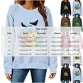 thumbnail image 3 of Womens Long Sleeve Tops Casual Shirts for Women Fall Flower Printed T Shirt Crewneck Floral Tee Workout/Party Fall Outfits & Winter Clothes, 3 of 6