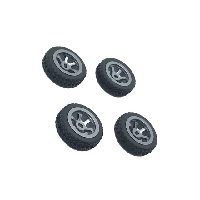 Wweixi 4pieces RC Car Wheel Rim Tire Modification Parts For 1/28 Wltoys K969 RC Car Vehicle Upgrade Wheel Rim Tires Aluminum titanium 1Set