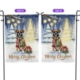 thumbnail image 2 of Merry Christmas Boxer Snowy Winter with Gifts Tree Decorations Garden Flag 12x18in Double Sided Boxers Dog Lover Gifts Idea Outdoor Decor - 12020, 2 of 5