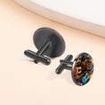 thumbnail image 6 of Guitar Stylish Silver Jewelry Cufflink Sets Made of Stainless Steel for Formal Attire - Ideal for Weddings, Banquets, and Business Meetings, 6 of 6