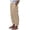 Khaki, variant on CHENge Pants for Women Cotton Linen Solid Color Buttons Side Pants Wide Leg Elastic Waist Comfy Trousers with Pockets