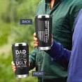 thumbnail image 4 of Gifts for Dad from Daughter, Son - Dad Gifts - Christmas Gifts for Dad, Dad Christmas Gifts - Birthday Gifts for Dad, Dad Birthday Gift Ideas, Fathers Day Gift - New Dad Gifts for Men - 20 Oz Tumbler, 4 of 6