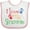 White and Pink, variant on Inktastic I Love My Grammie Boys or Girls Baby Bib