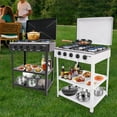 thumbnail image 4 of Peakora Propane Gas Stove with 5 Burners, Independent Flame Control, Sturdy Iron Shell and Enamel Cover, Easy to Clean Surface, Energy-Efficient Design for Fast and Efficient Cooking, 4 of 7