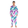 thumbnail image 3 of FORMRS Onesies Pajama for Adults Unisex Hoodie Winter Jumpsuit One Piece Sleepwear, Sizes S-2XL, Abstract Drawing, 3 of 7