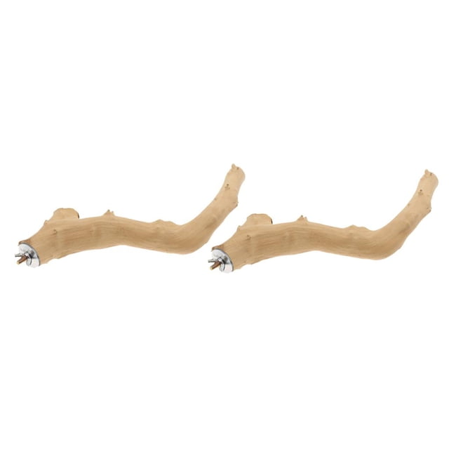 2x Nudos atural, Perchas, Puente, Juguetes para Pájaros para Periquitos, Periquitos, Cacatúas jinwen Soporte de percha de pájaro loro