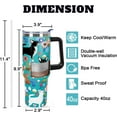 thumbnail image 3 of Chihuahua Themed Insulated Tumbler - 40oz Stainless Steel Travel Mug with Straw, Cute Dog Lover Gift for Women, BPA-Free Coffee Cup, 3 of 6
