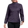 thumbnail image 3 of Little Donkey Andy Women's Lightweight Softshell Jacket Windbreaker for Running Travel Hiking, Windproof, Waterproof (Dark Purple S), 3 of 8