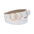 thumbnail image 2 of INC Womens White Polyurethane polyurethane Casual Belt S, 2 of 2