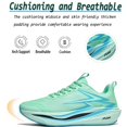 thumbnail image 2 of Men's Lightweight Arch Support Fashion Sneakers Breathable Shock-Absorbing Running Shoes Rebound Casual Walking Shoes Green 10 US, 2 of 7
