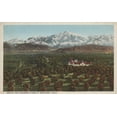 thumbnail image 1 of Redlands, CA, Mountain and Orchard Scene (36x54 Giclee Gallery Art Print, Vivid Textured Wall Decor), 1 of 3