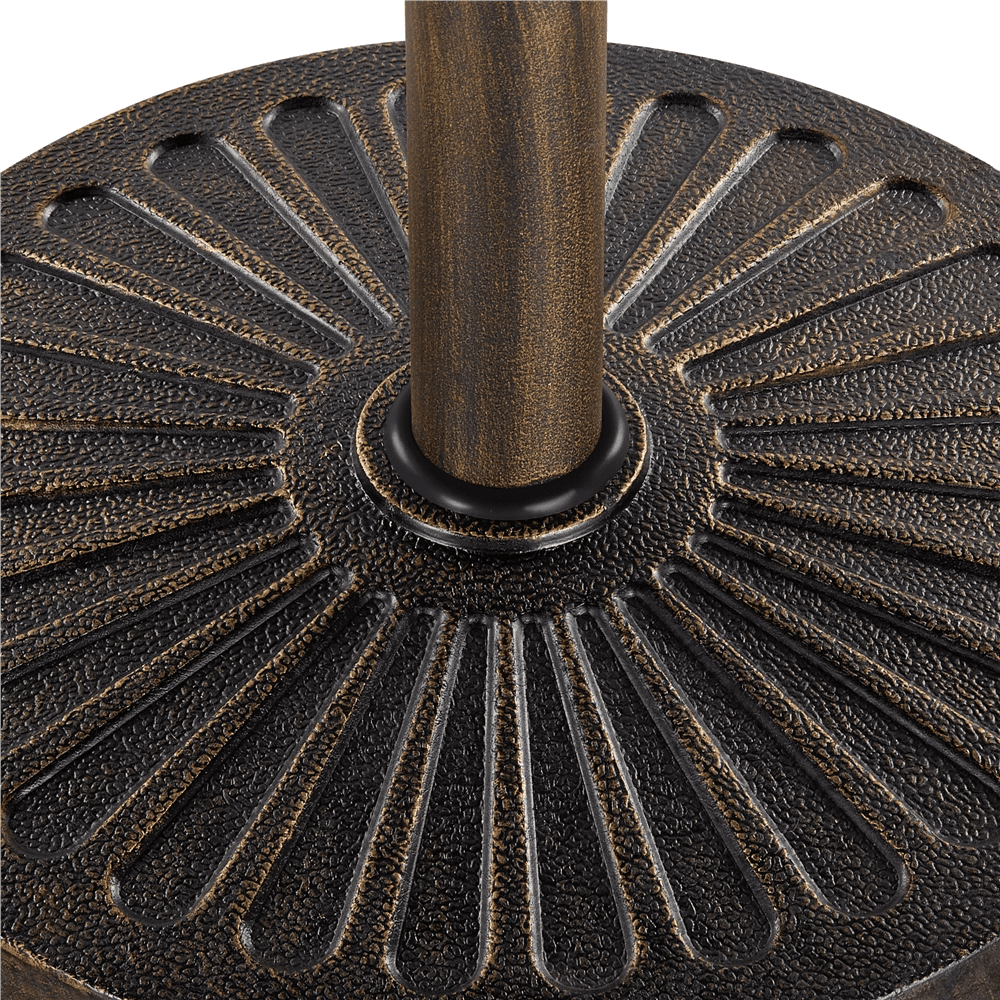 Renwick 18" Outdoor Patio Market Umbrella Base, Bronze