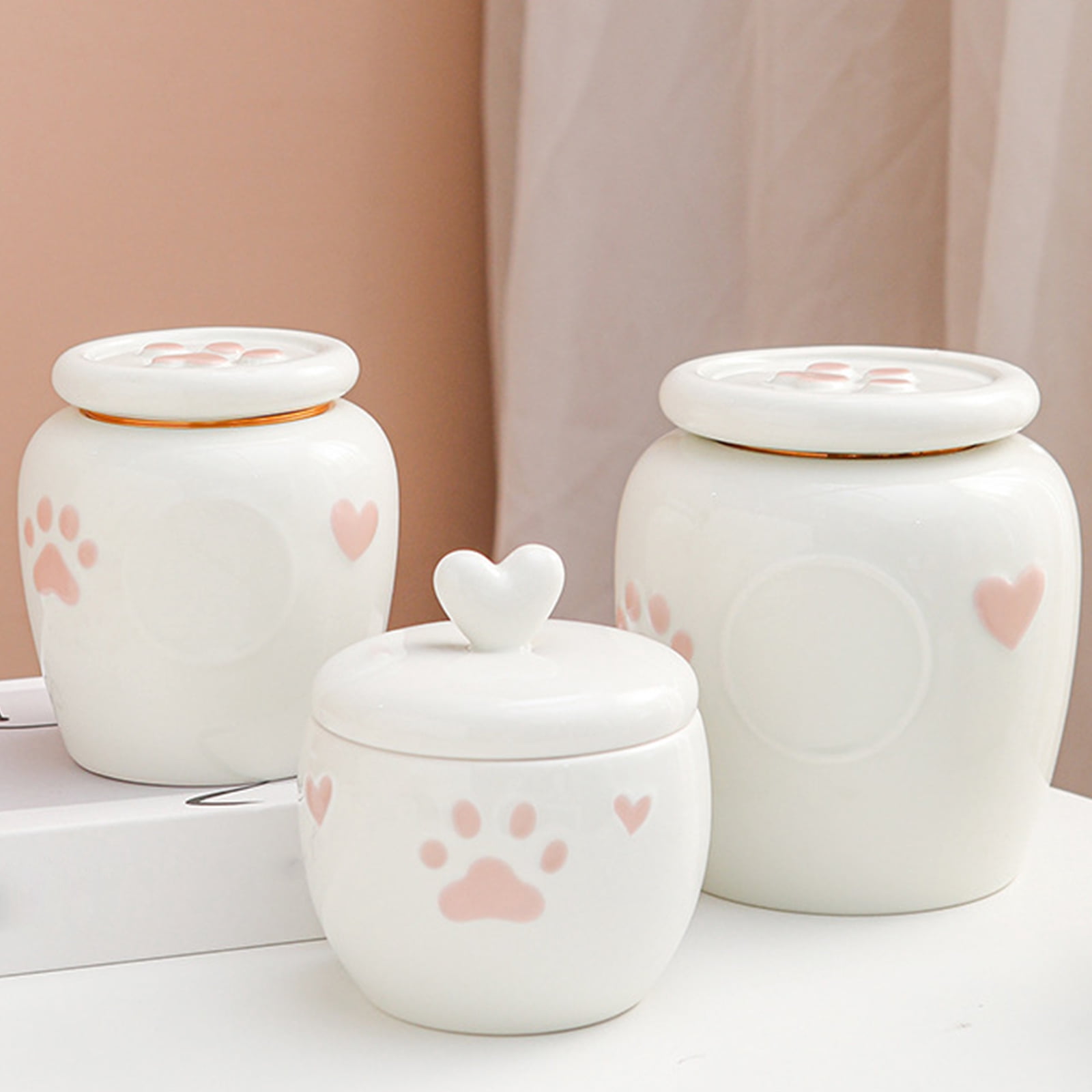 Handcrafte Ceramic Pet Urn Waterproofs for Ashes Memorial Display Home or Garden Suitable