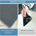 thumbnail image 5 of 8 Pack Rug Grippers Washable Reusable Rug Tape Carpet Holder for Hardwood Floors Tile Dual Sided Prevents Curl Anti Rug Slip Pads Rug Stickers for Area Rugs Size 5.9×4.3×0.08 Inch Triangle, 5 of 5