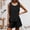 Black, variant on Women's Shorts Suit Set for Everyday Wear Sleeveless Knit Top and Classic Short Co-ord Ensemble without Pockets for Casual Spring Summer Light Blue M