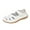White, variant on XIMIN Women Closed Toe Sandals with Hook Loop Strap and Arch Support Orthopedic Walking Footwear Fashion Beach Vacation Wedge Heel Shoe Summer Party Soft Sole Casual Slipper