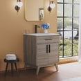 thumbnail image 3 of Merluxy 24.5" Bathroom Vanity with Sink Combo, Mid-Century Small Single Bathroom Cabinet Set, Grey, 3 of 9