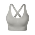 thumbnail image 6 of ibiyuan Sports Bras for Women Strappy Running Supportive High Impact Sports Bra with Sewn in Pads Seamless Breathable Wireless Bra, 6 of 6