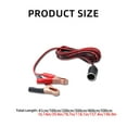 thumbnail image 5 of 12V 24V Car Battery Alligators Clamp to Car Female Power Socket Extension Cord for Automotive Device Power Cable, 5 of 19