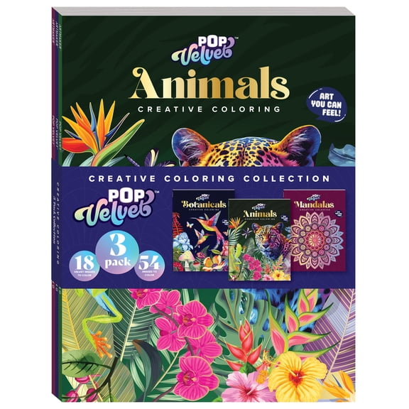 Art Maker Pop Velvet Coloring 3 Pack Set