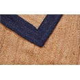 thumbnail image 5 of 2x16 Ft Navy Blue & Natural Jute Area Rug, Hand-Woven, Reversible, Farmhouse Boho Style, Durable & Pet-Friendly Rug for Living Room, Dining Room, and Bedroom, 5 of 5