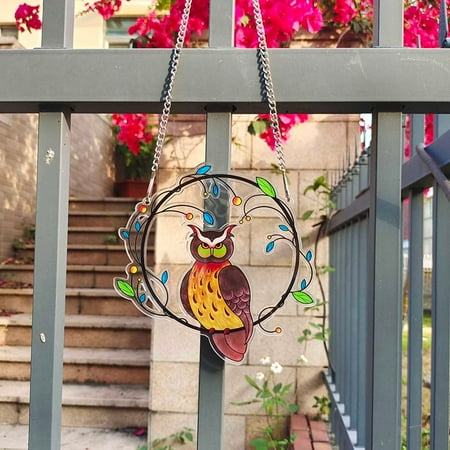 

ESULOMP New Painted Bird Pendant Gift Home Creative Bird Group Decoration