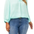 thumbnail image 3 of Vince Camuto Women's Rumple Top Blue Size 2X, 3 of 3