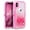 Pink, variant on Apple IPhone XS MAX (6.5") Tough Defender Sparkling Liquid Glitter Heart Case Cover