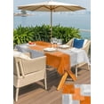 thumbnail image 5 of Outdoor Tablecloth with Umbrella Hole for Patio/Picnic/Party/Camping, Orange Abstract Waterproof Table Cloth Rectangle Table Cover Washable, Grey Geometric Oil Painting Vintage Gradient (60"x 102"), 5 of 8