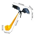 thumbnail image 3 of Desktop Ornament Flame Bookends 3D Gothic Decoration for Halloween Bookshelf with Light, 3 of 9