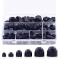 thumbnail image 1 of 160Pcs Nylon Domed Hex Nut Cover Plastic Nut Cover for Hex Screw Protection, 1 of 10