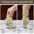 thumbnail image 4 of 2 Pcs Sunflower and Leaf Beige Pattern Funny Kitchen Towels, Microfiber Dish Towels, Kitchen Tea Towels Set 18" X 26", 4 of 6