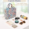 thumbnail image 5 of FORMRS Womens Corduroy Tote Bag Crossbody Shoulder Handbag with Pocket, Red Art Pattern, 5 of 7