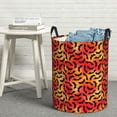 thumbnail image 6 of Sikiie Flying Black Bat Print Round Dirty Clothes Basket, Waterproof Standing Foldable Storage Basket, for Laundry Room, Bedroom, Bathroom Storage-Medium, 6 of 6