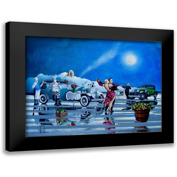 West, Ronald 18x15 Black Modern Framed Museum Art Print Titled - Date Night IV
