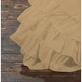 thumbnail image 4 of D.N.G. BEDDINGS 1 Piece 100% Egyptian Cotton Circle Ruffle Comforter, 550 GSM Filled Microfiber - Oversized Super King Size, Taupe Color - 800 Thread Count, 4 of 5