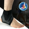thumbnail image 4 of Under $5 Socks Black Adjustable Ankle Foot Support Elastic Brace Guard Football Basketball Sock, 4 of 9