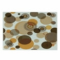 thumbnail image 1 of Earth Tones Cutting Board, Abstract Pastel Pattern with Overlapping Chaotic Spots and Ring Shapes, Decorative Tempered Glass Cutting and Serving Board, Small Size, Orange Brown Tan, by Ambesonne, 1 of 1