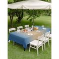 thumbnail image 4 of Outdoor Tablecloths with Umbrella Hole & Zipper, Navy Blue Ombre 60 x102 Inch Rectangle Tablecloths, Modern Yellow Gradient Farmhouse Art Waterproof Table Cloth, Patio/Pool/Picnic Table Covers, 4 of 8