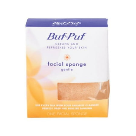 Natural Facial Sponge - 5 Pack Buf-Puf Gentle Facial Sponge 1 Each