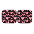thumbnail image 7 of Daiia Hearts 2PCS Car Windshield Sun Shade, Foldable Sun Shield for Car Front Window, Auto Sun Blocker Visor Protector Universal for Truck SUV Pickup-Medium, 7 of 7