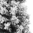 thumbnail image 3 of vidaXL Slim Artificial Christmas Tree with Flocked Snow Green 150 cm PVC, 3 of 5